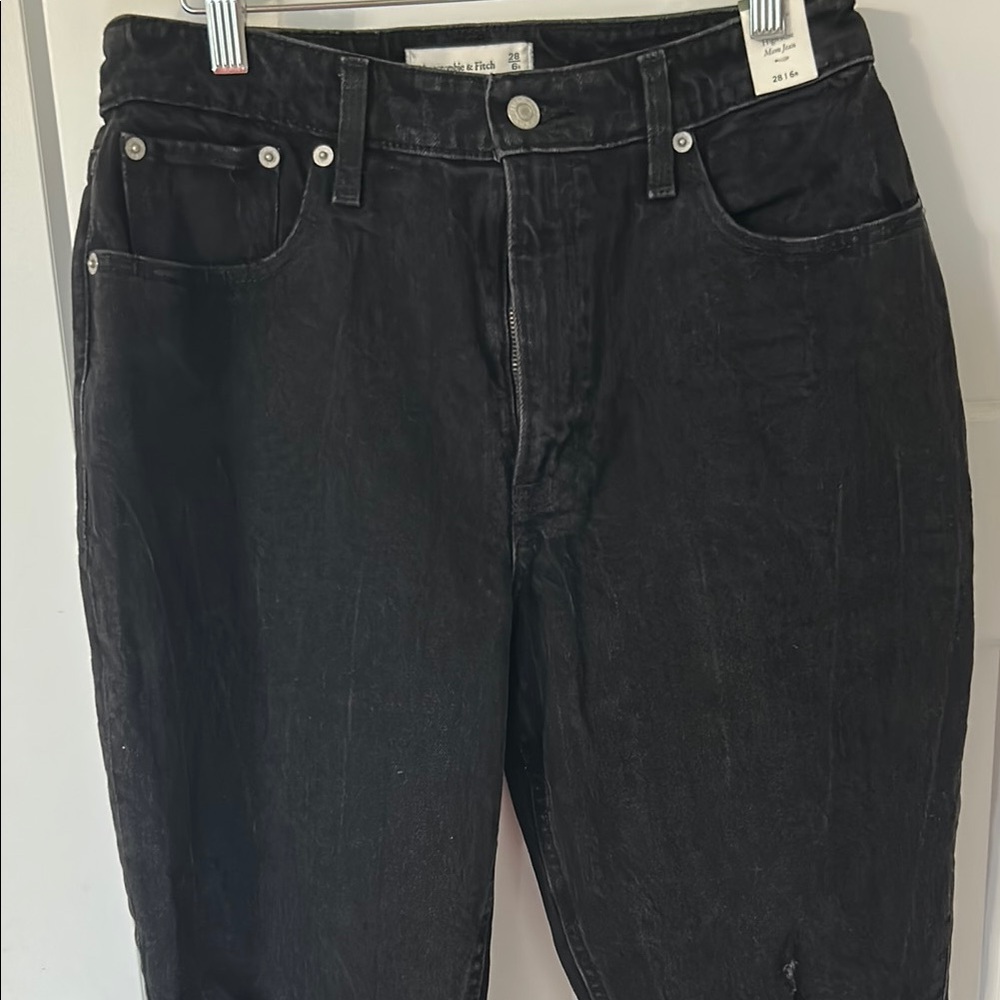 Abercrombie & Fitch Black Distressed Ankle Jeans - Picture 2 of 10